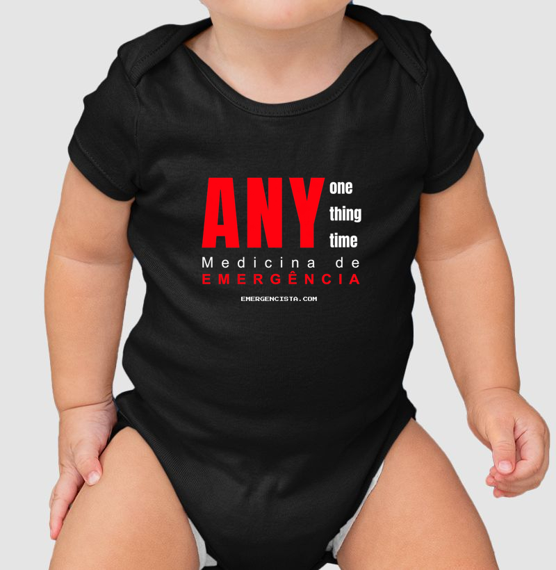 Body Infantil ANY | Baby Emergencista | Para Filhos de Médicos Emergencistas