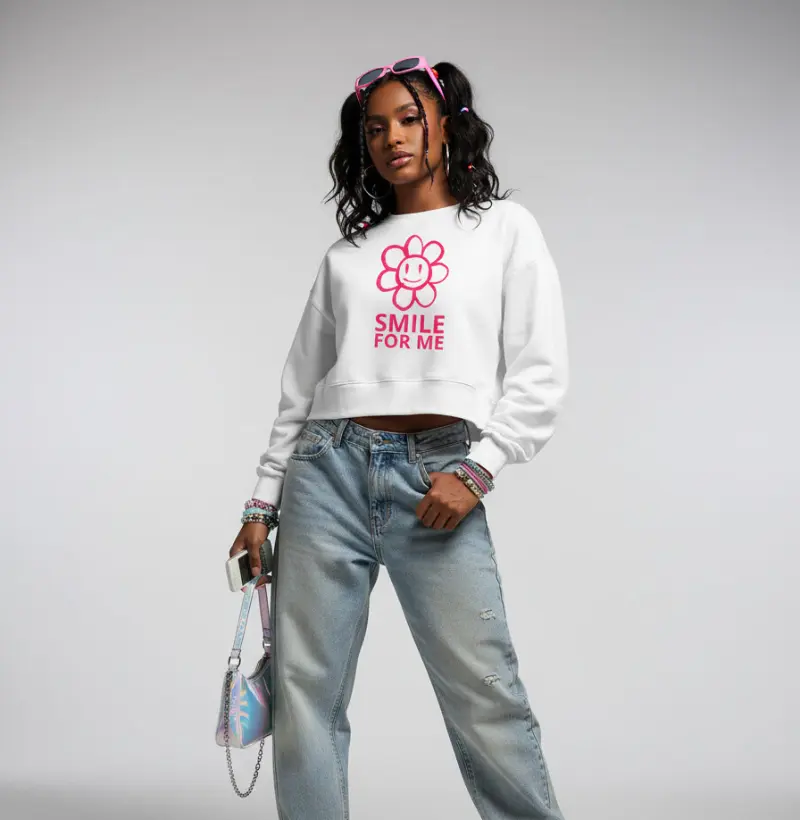 Cami Cropped Moletom — Smile For Me