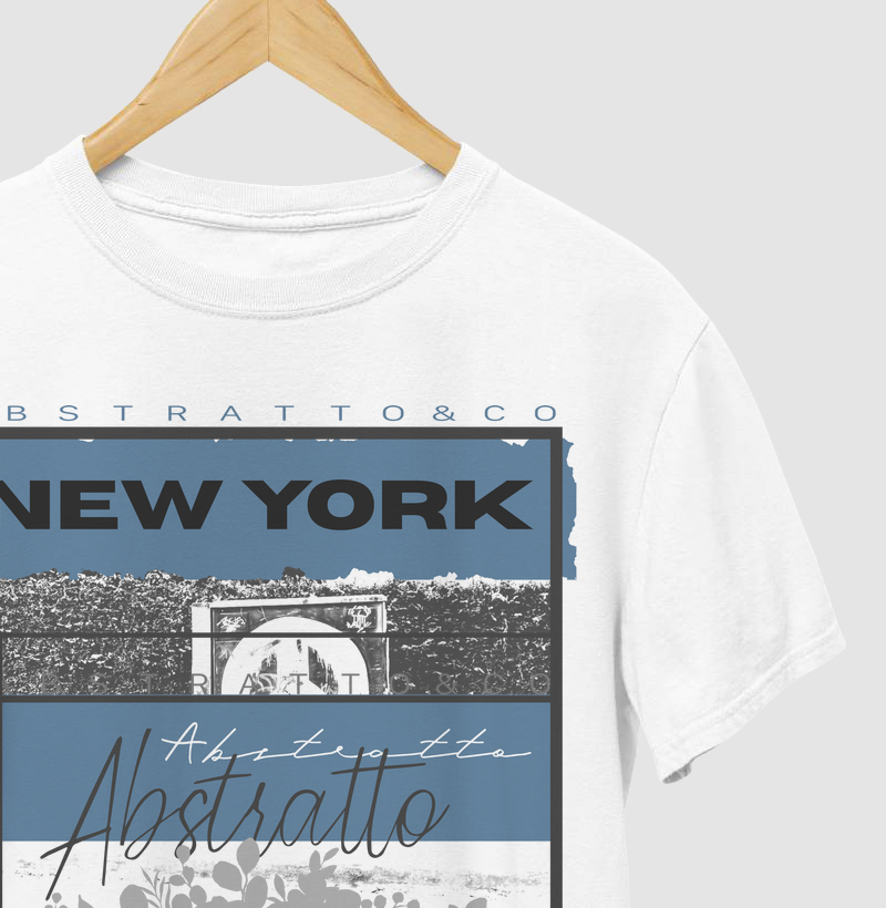 Camiseta Masculina New York Abstratto