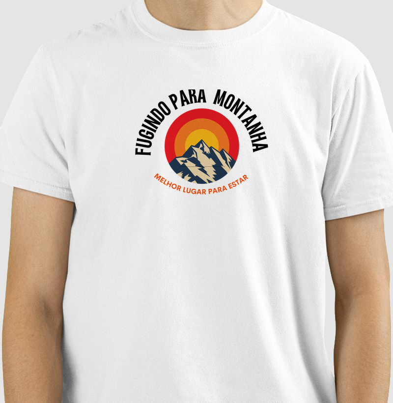 Camiseta Fugindo para Montanha