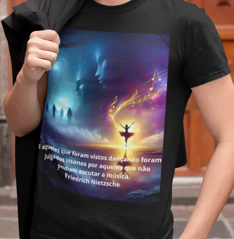 E aqueles que foram vistos dançando foram julgados insanos por aqueles que não podiam escutar a música.