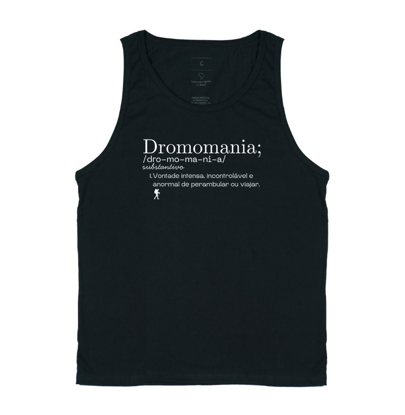 Camiseta Dromomania – Vontade Incontrolável de Viajar | Excursionista