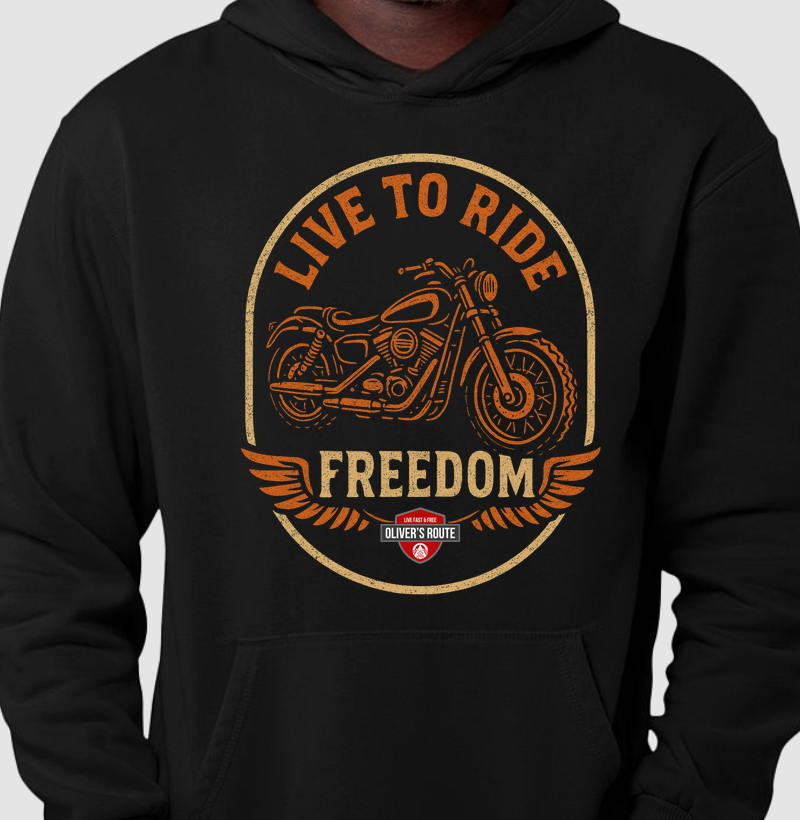 Live To Ride - Hoodie Moletom