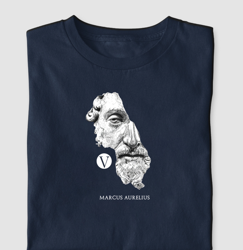 Camiseta Marcus Aurelius – Estoicismo e Virtude