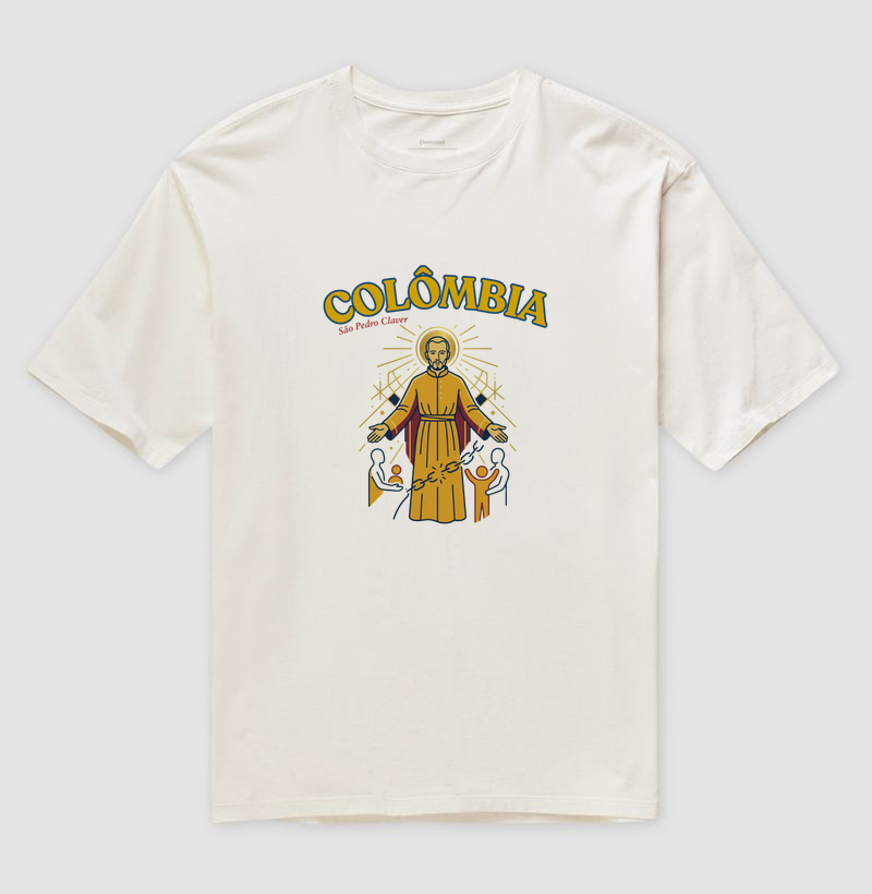 Camiseta Oversized Colômbia São Pedro Claver