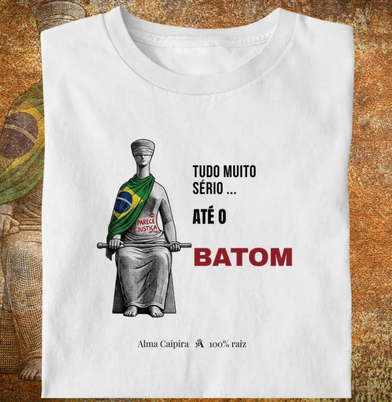 Tudo muito sério... até o batom