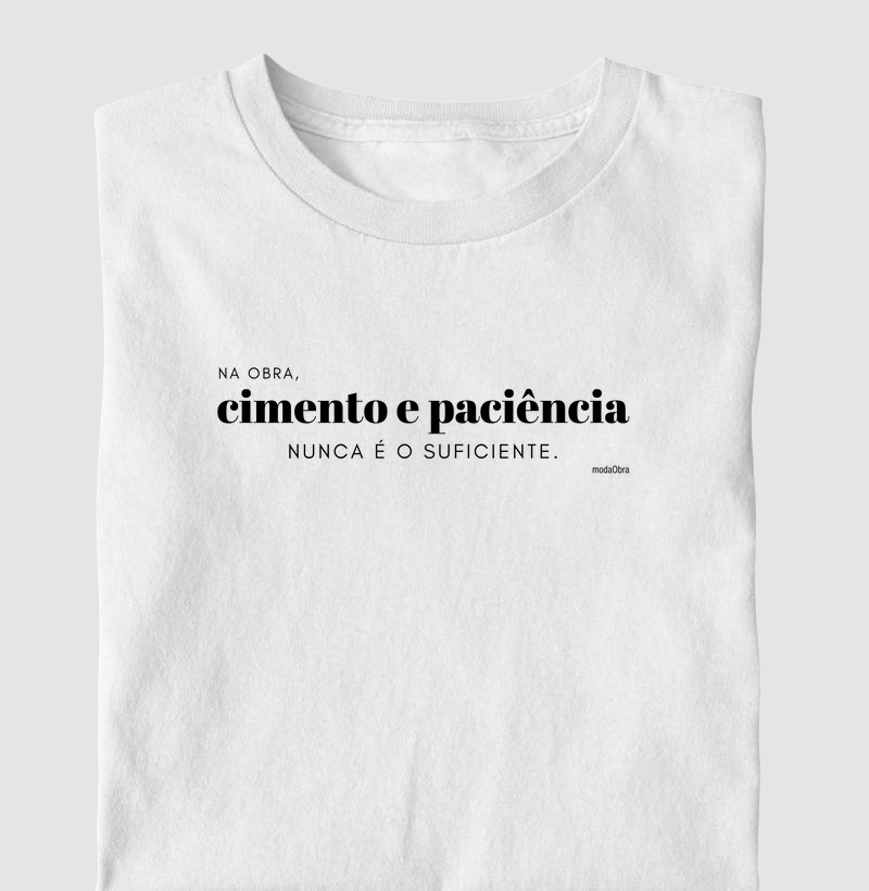 Cimento e Paciência