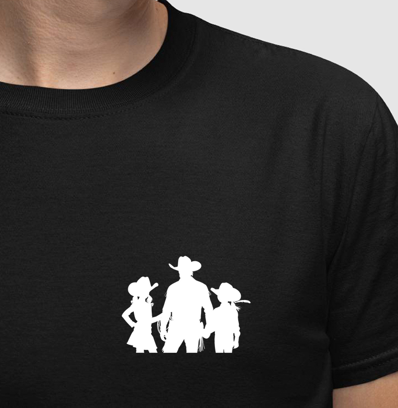 Camiseta Dia dos Pais - Tal pai tal filhas. Algodão 30.1