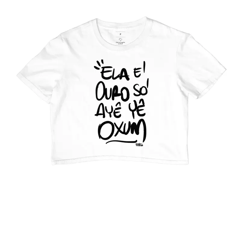 Cropped Ela é Ouro Só Maria Patuá