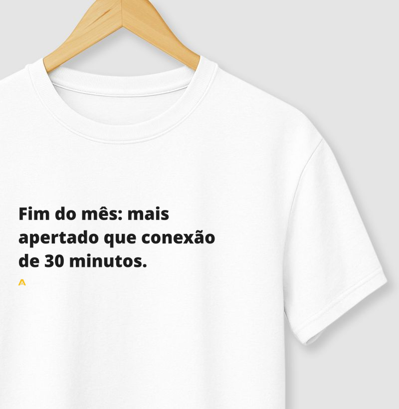 Mais apertado que conexão de 30 minutos