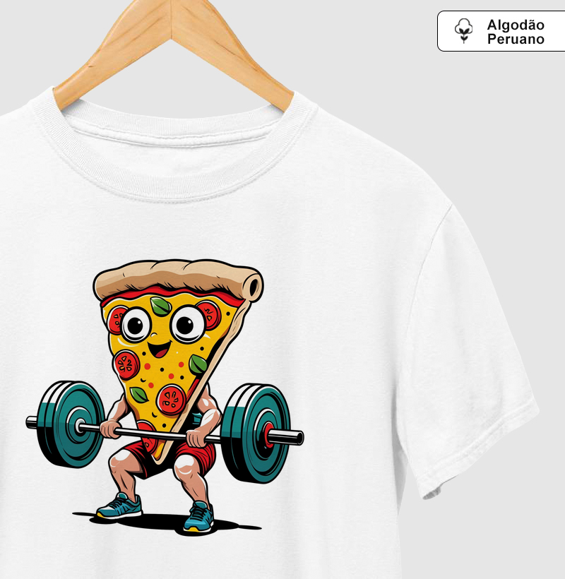 Pizza fazendo exercícios 
