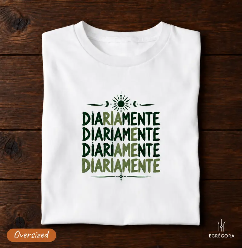 Ria e Ame Diariamente - Camiseta Oversized