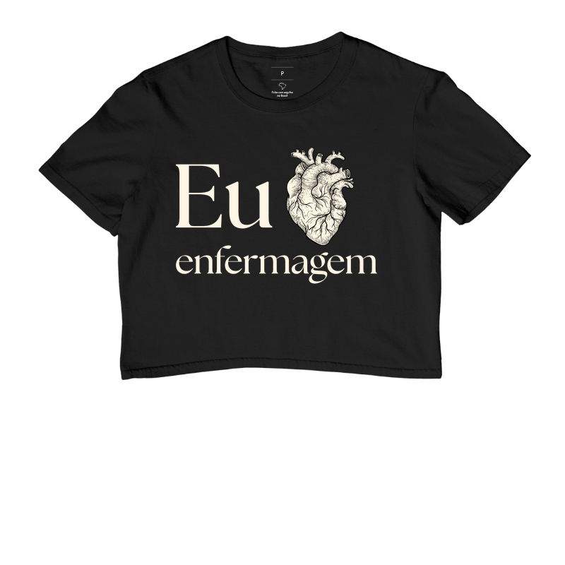 Estampa Eu ♥ Enfermagem