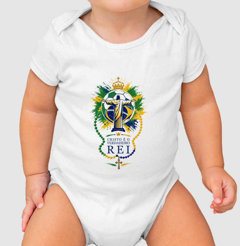 Body Infantil Cristo é o Verdadeiro Rei