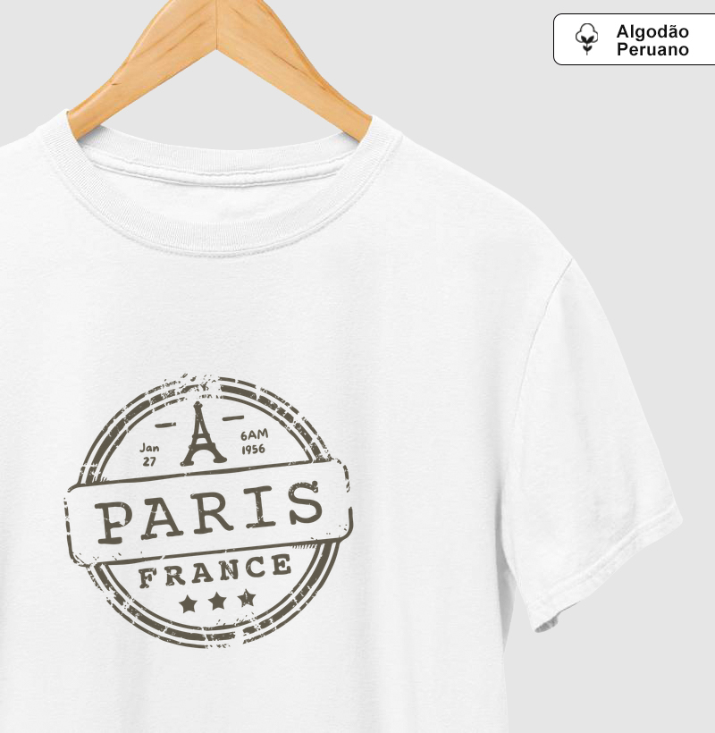 Camiseta Algodão Peruano Paris