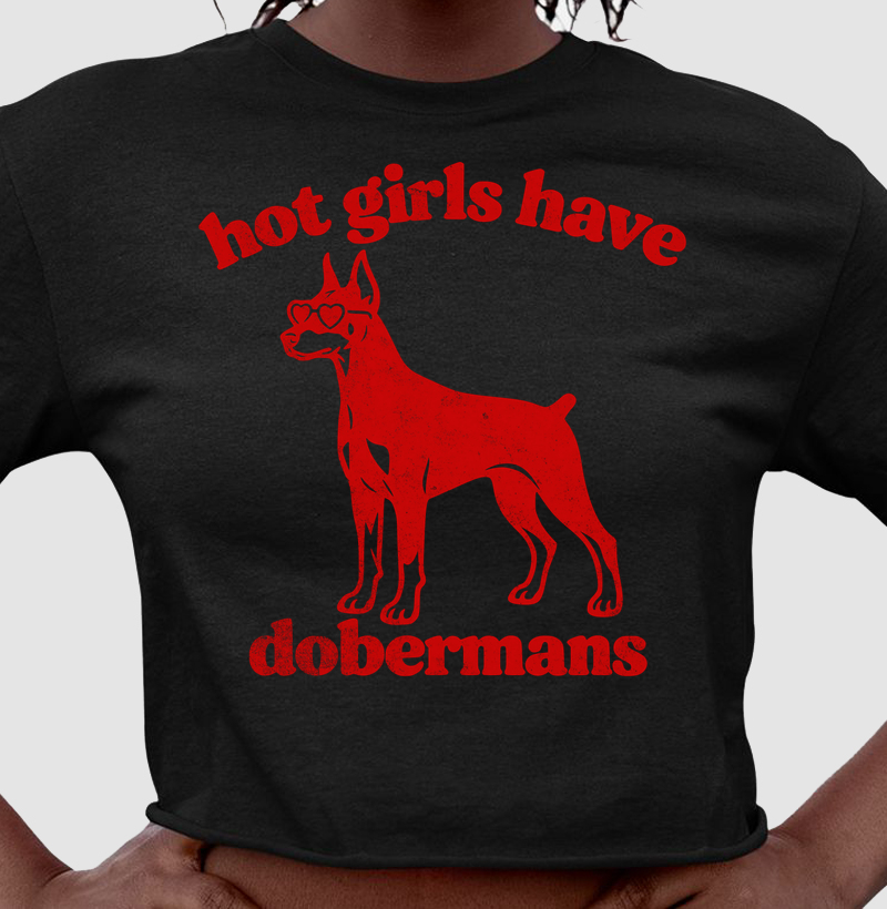Hot girls have dobermans