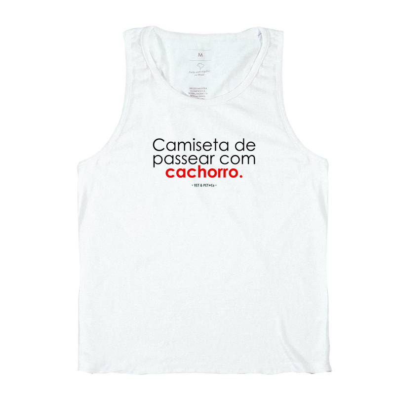 Camiseta de passear com cachorro