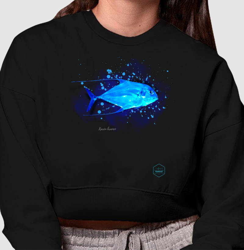 XARÉU BRANCO CROPPED MOLETOM