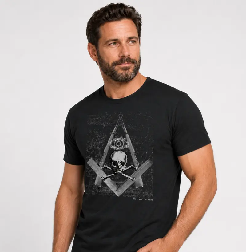Camiseta maçonaria SKULL GUNS - EC