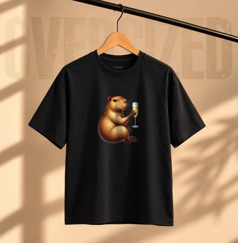 Camiseta Capivara Espumante - Camiseta Oversized