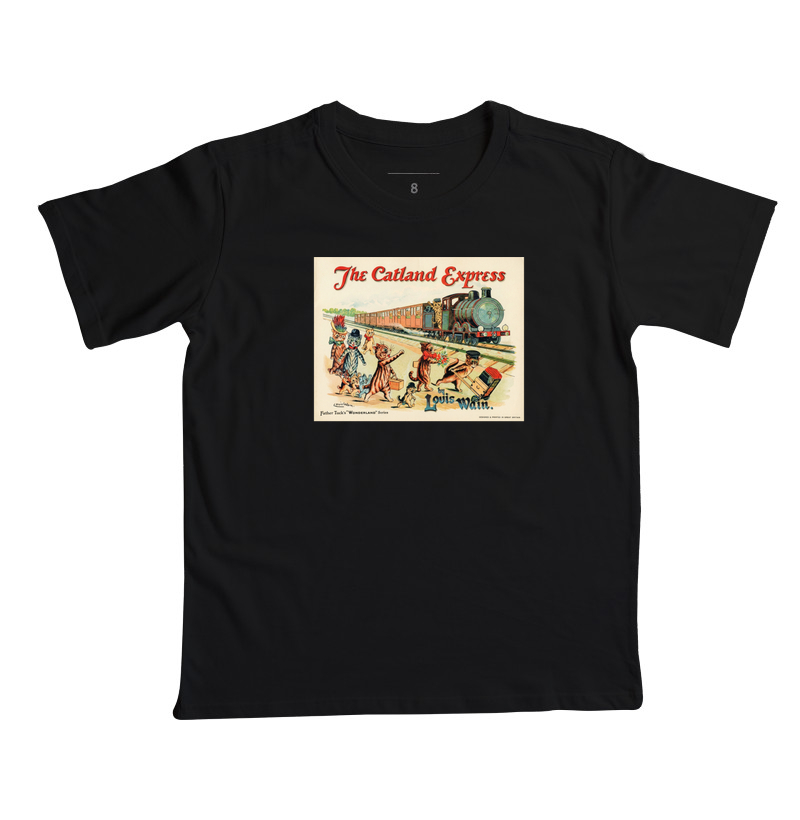 The Catland Express - Louis Wain - Camiseta Infantil
