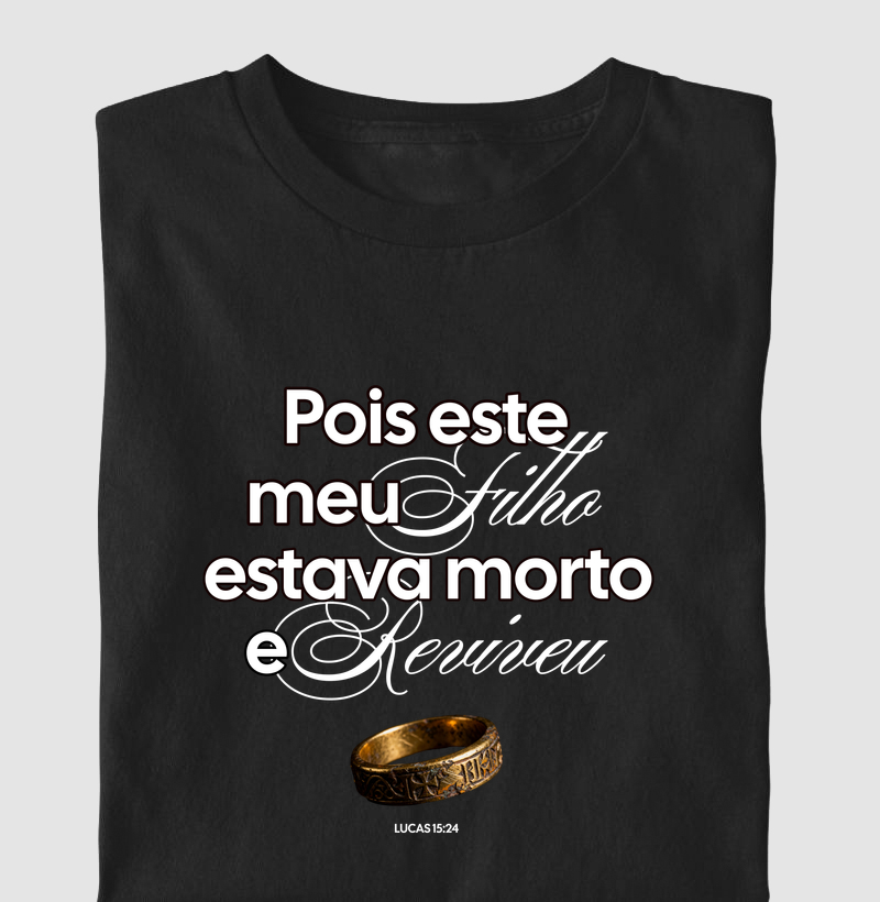 Camiseta Algodão com Estampa - Filho que Reviveu