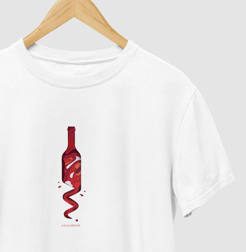 Garrafa espiral vermelha