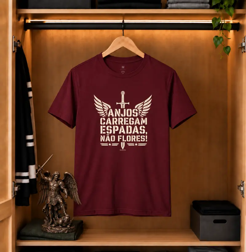 Anjos carregam espadas! - Camiseta