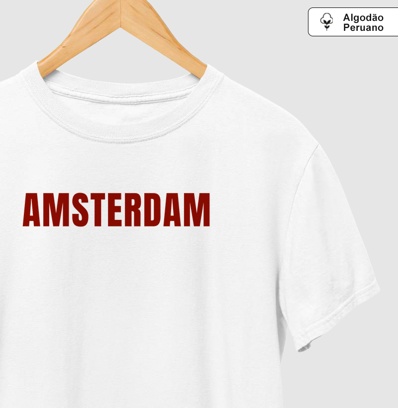Camiseta Algodão Peruano Amsterdam