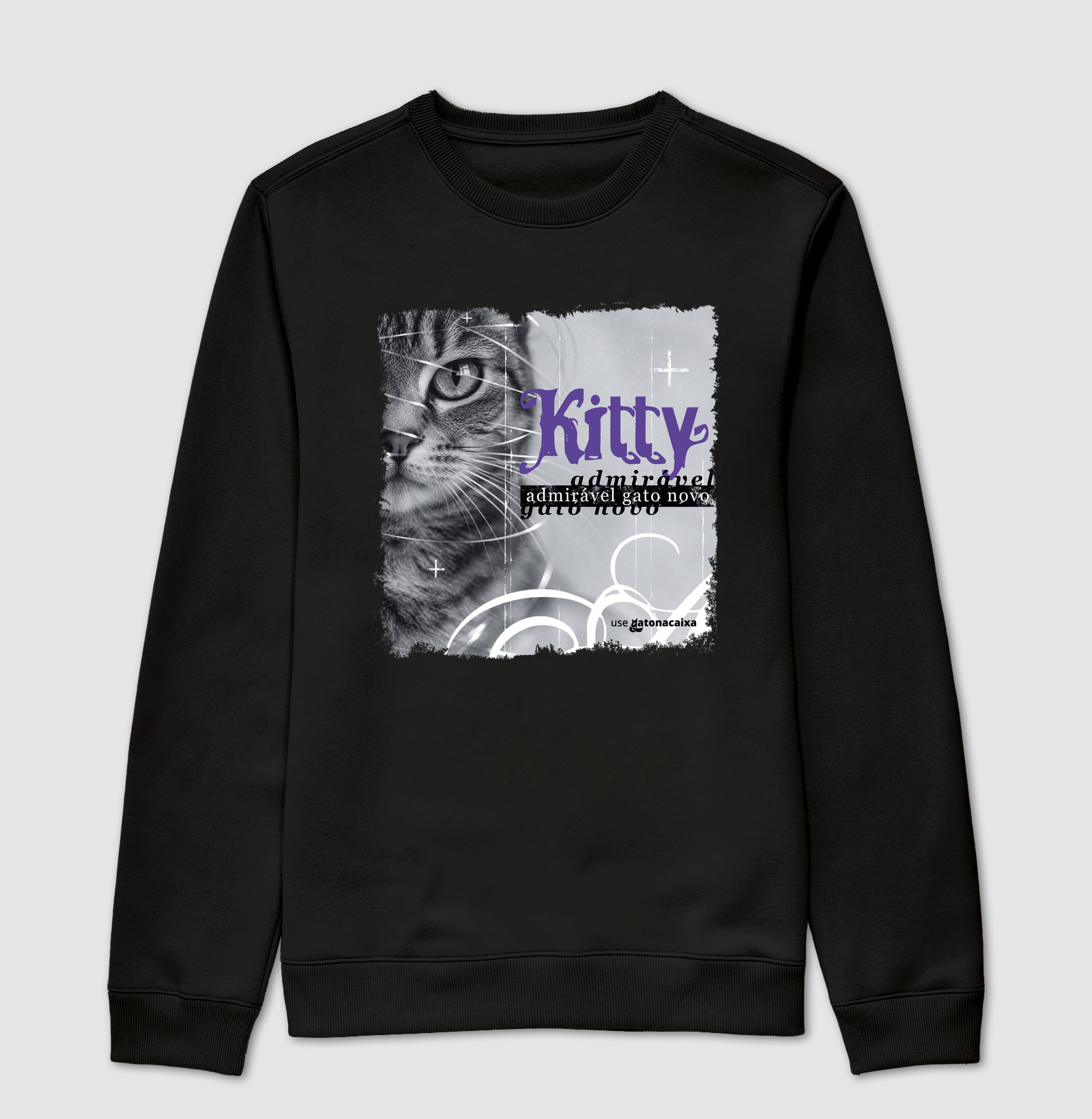 Kitty - Admirável Gato Novo - Suéter Moletom