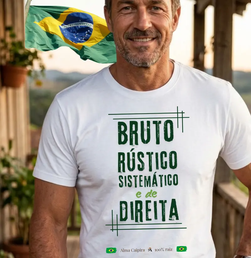 Bruto, rústico, sistemático e de direita