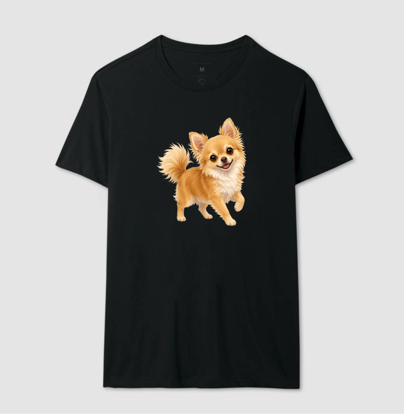 Chihuahua Bege - Desenho Animado - Camiseta