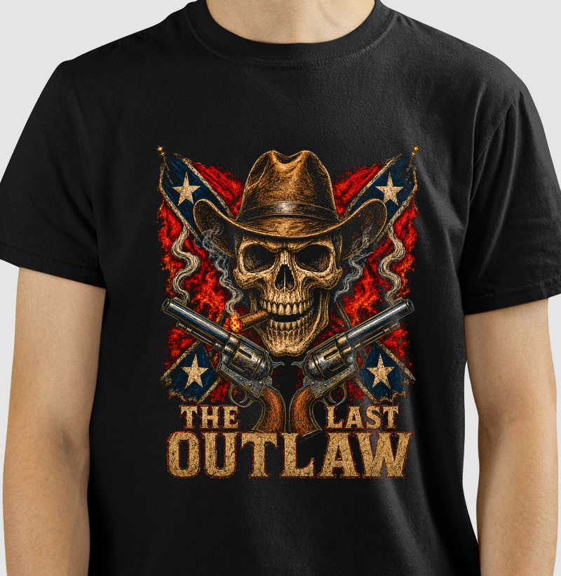 Camiseta Country The Last Outlaw