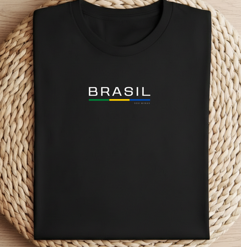 Camiseta Copa Brasil | Bandeira Verde e Amarela | Orgulho Brasileiro - Algodão Peruano
