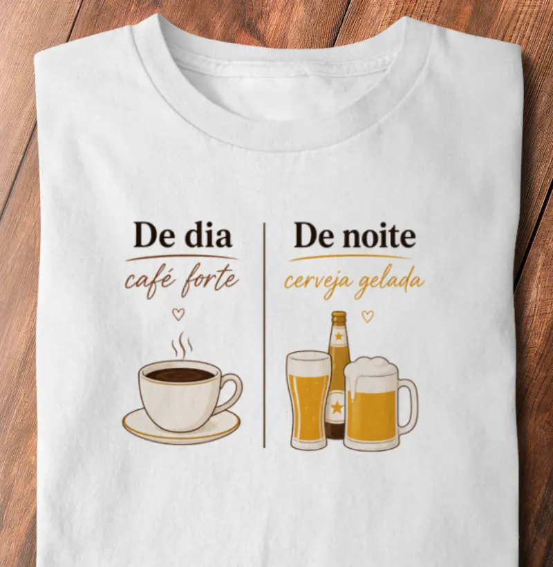 De dia: Café forte. De noite: Cerveja gelada