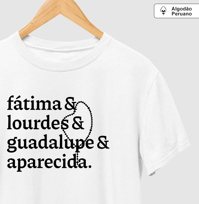 Fátima, Lourdes, Guadalupe e Aparecida - Algodão Peruano