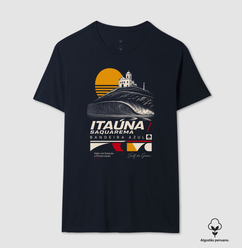 ITAÚNA AZUL - Camiseta Algodão Peruano