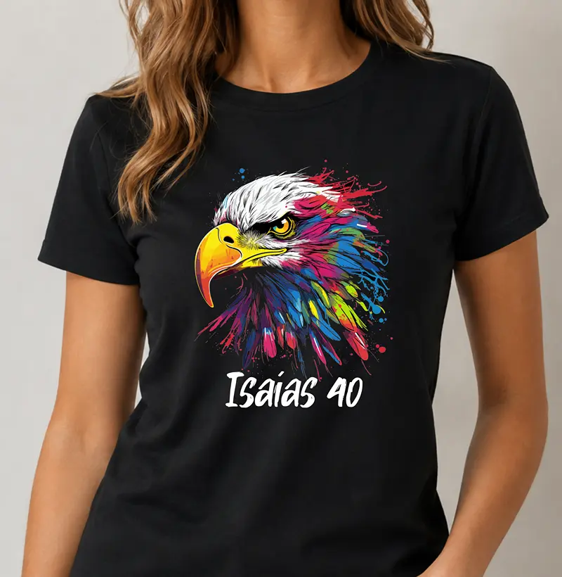 Camiseta Masculina Algodão Peruano Águia - Camiseta
