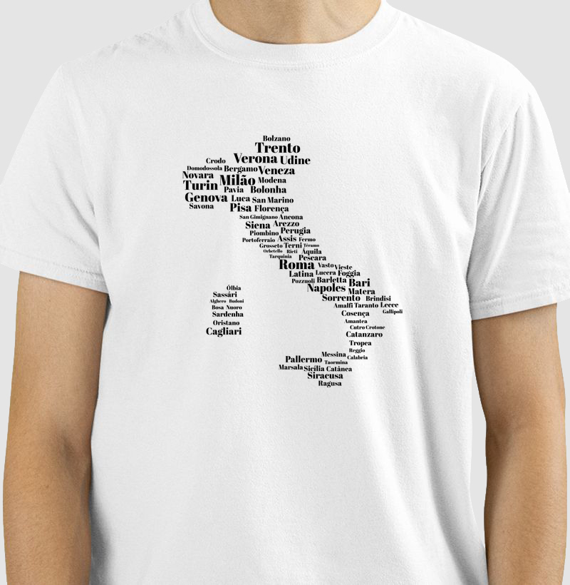 Camiseta Cidades Italianas