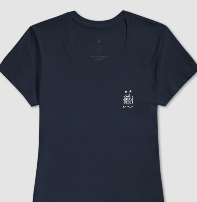 Camiseta Feminina Espanha - La Roja 02 Estrela