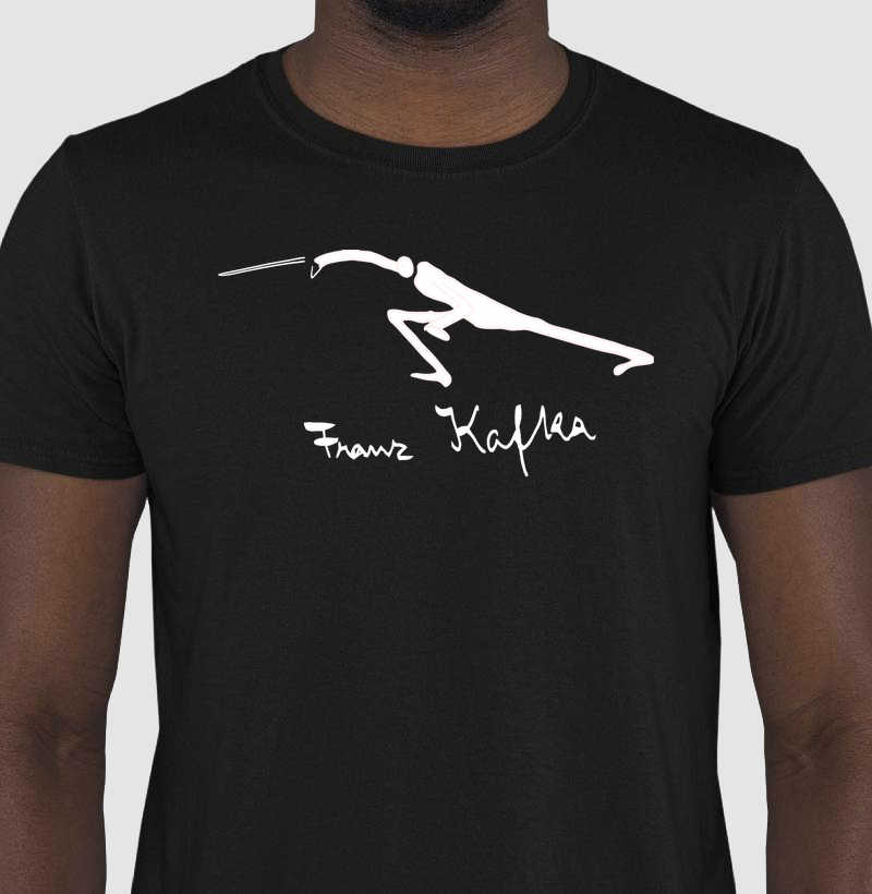 Camiseta Franz Kafka Desenho  
