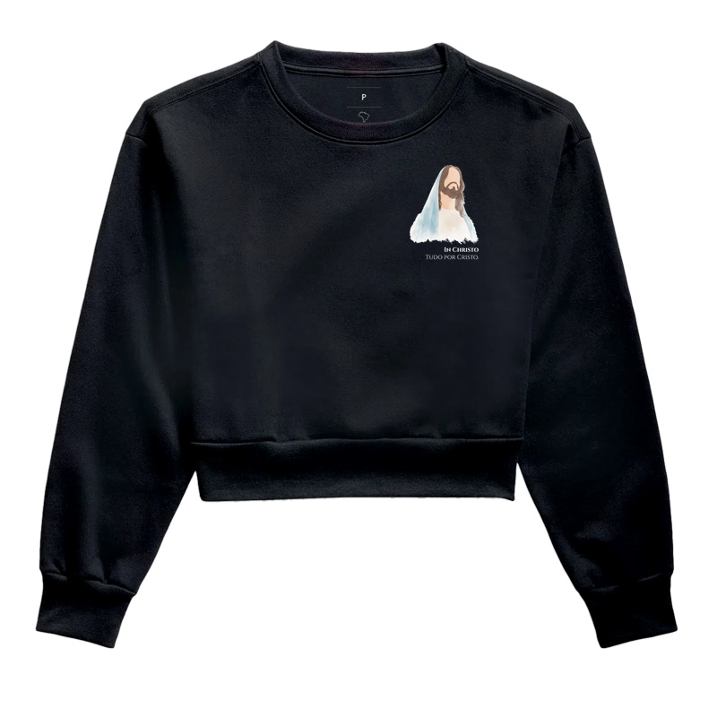 Moletom Cropped Tudo por Cristo