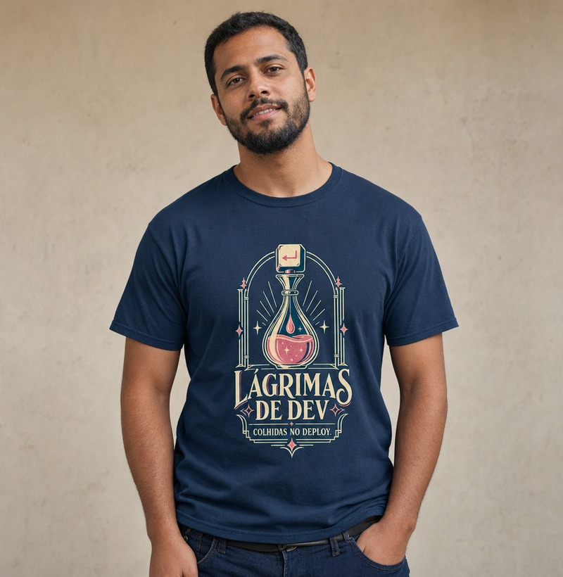 Lágrimas de dev colhidas no deploy — Camiseta