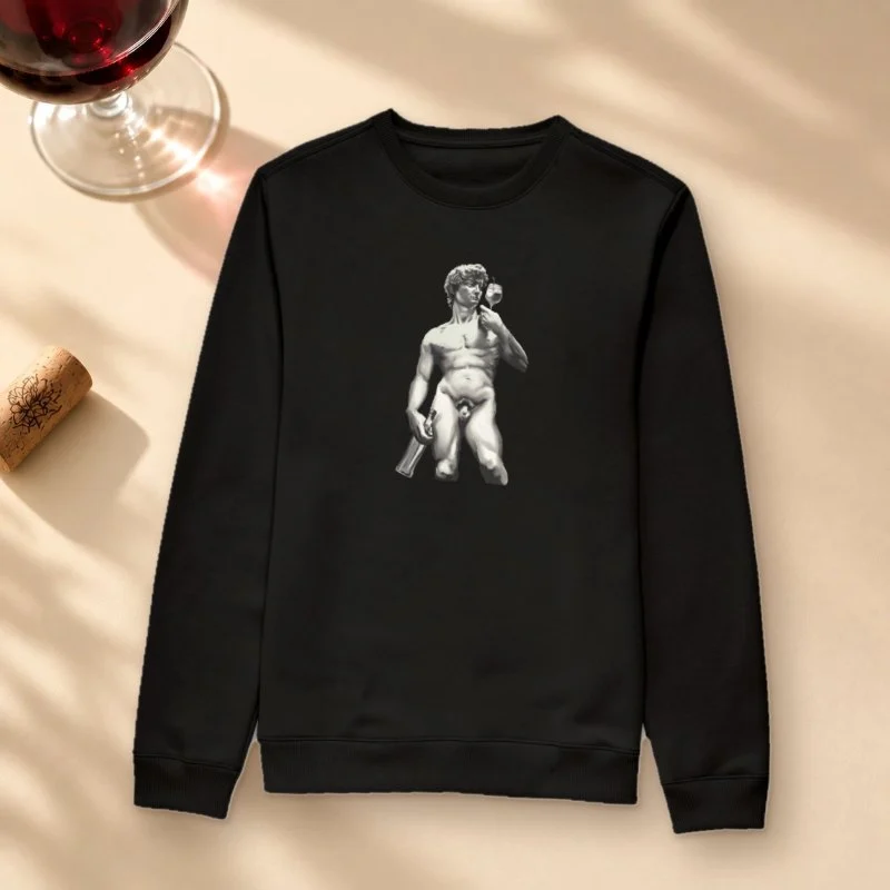 Moletom Davi e o Vinho - Suéter Moletom