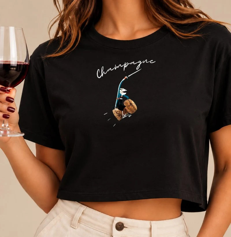 Camiseta Champagne Ride - Cropped