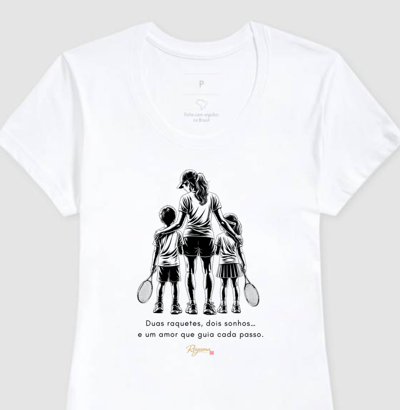 Camiseta  - Tennis - Laços do Tênis - Mãe e Filhos