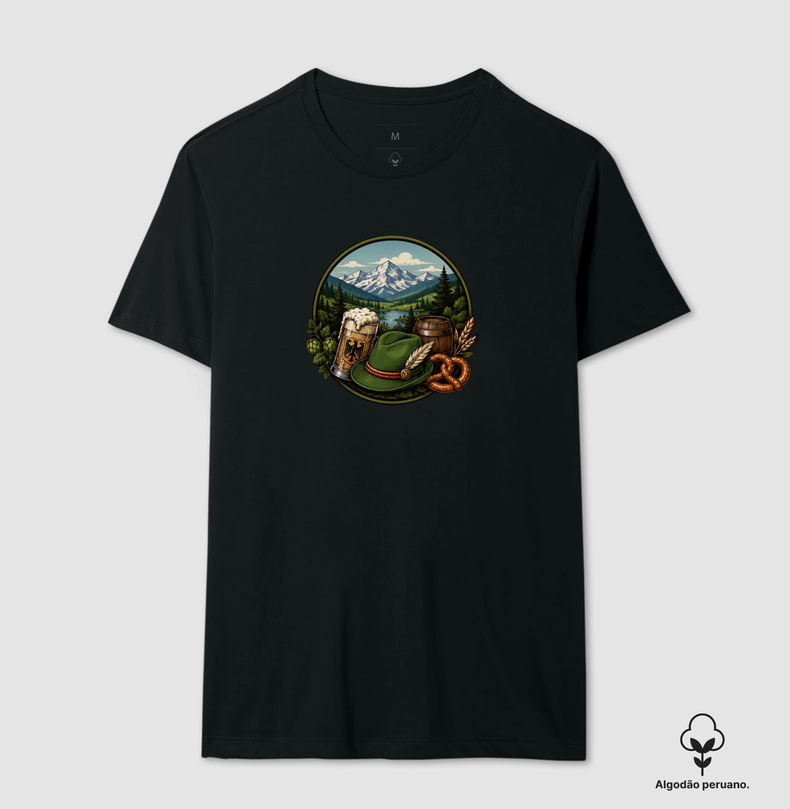 Essência da Tradição Alemã - Camiseta Algodão Peruano