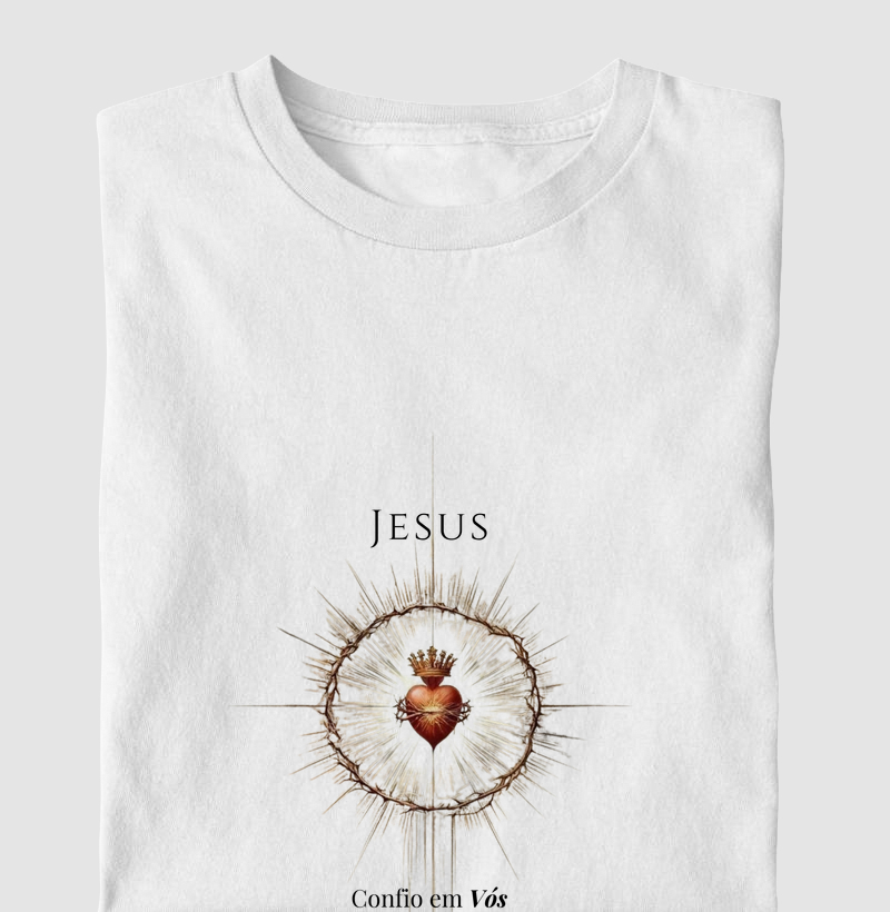 Camiseta Sagrado Coração de Jesus – Confio em Vós