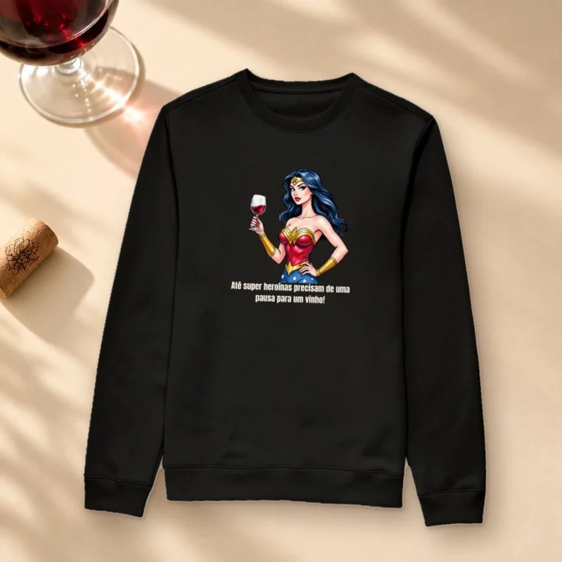 Camiseta Super Mãe - Suéter Moletom
