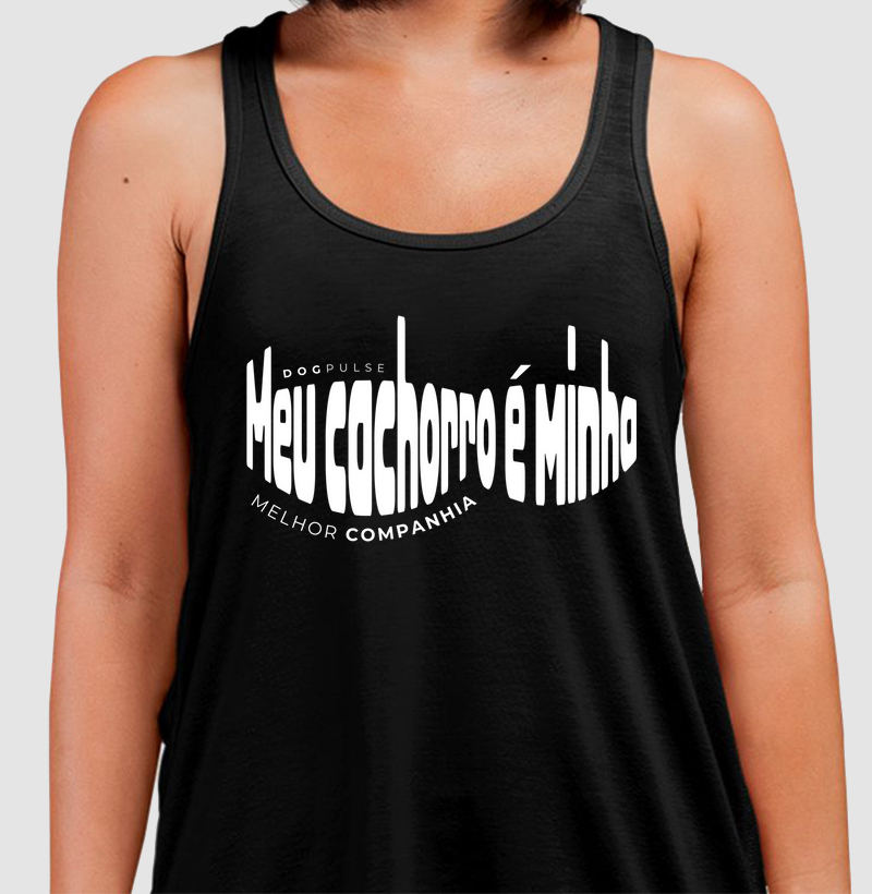 Camiseta Regata Meu Cachorro é Minha Melhor Companhia Dog Pulse